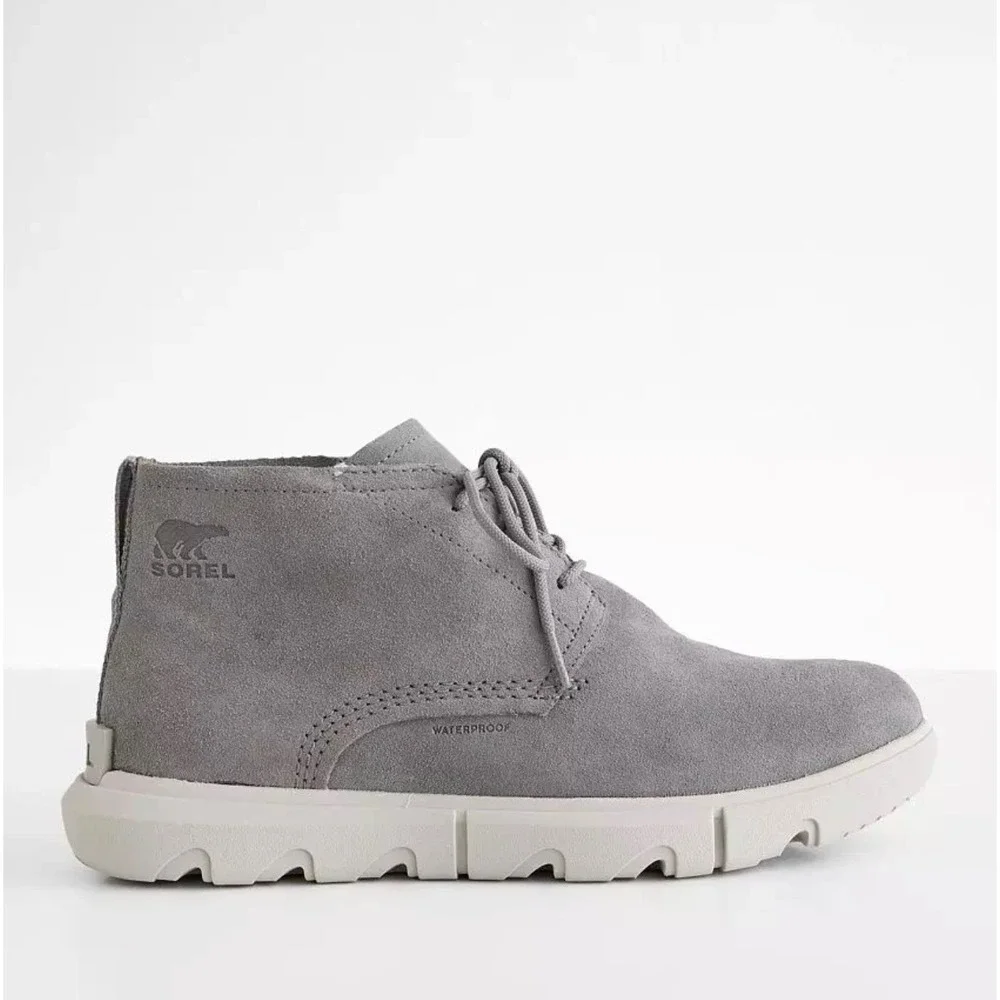 Sorel Caribou Mod Chukka Waterproof Grey‎ Suede Boots NM4807-052 Mens 10